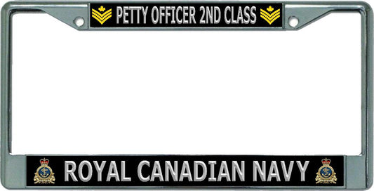 Royal Canadian Navy Petty Officer 2nd Class Chrome Frame