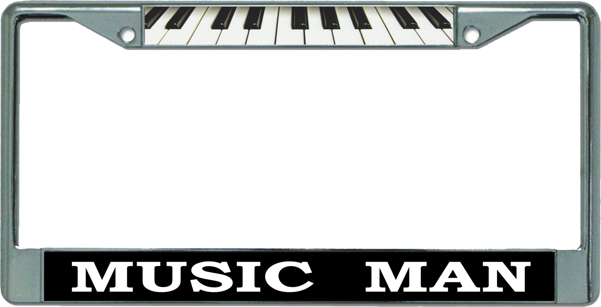 Music Man Chrome License Plate Frame