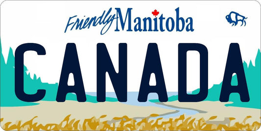 Manitoba Canada Photo License Plate