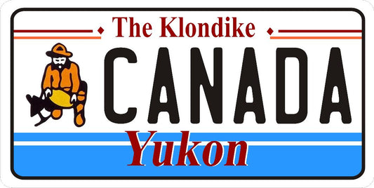 The Klondike Yukon Canada Photo License Plate