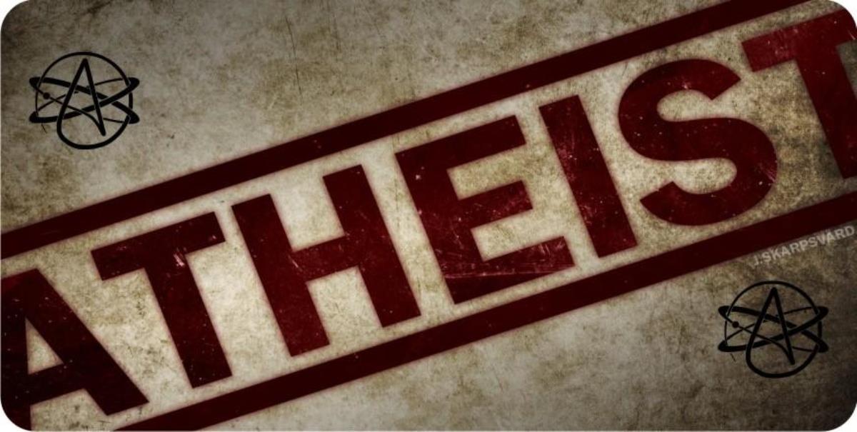 Atheist Print With Logos Photo License Plate