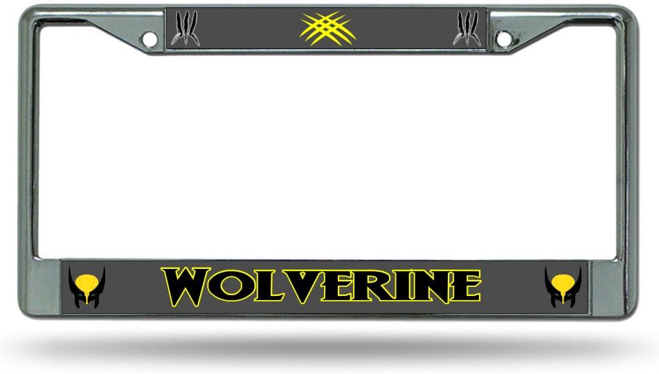 Wolverine Chrome License Plate Frame