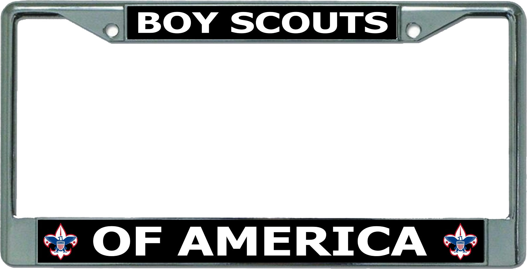 Boy Scouts Of America Chrome License Plate Frame