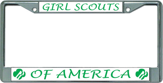 Girl Scouts Of America Chrome License Plate Frame