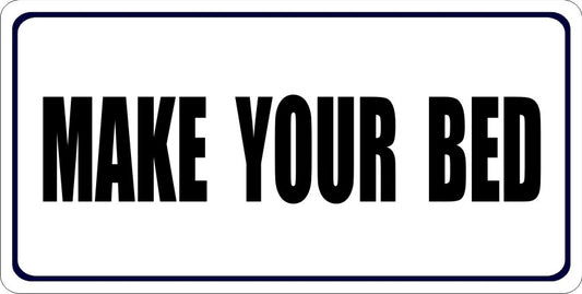 Make Your Bed Photo License Plate