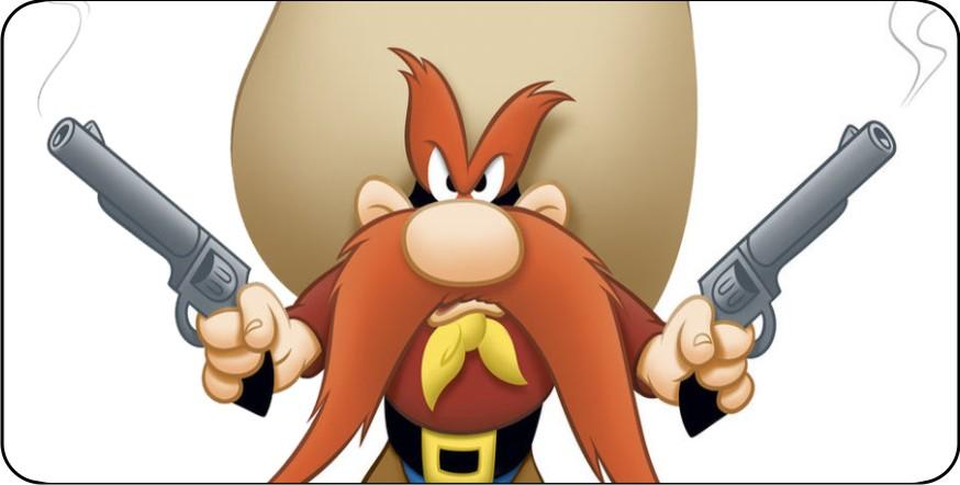 Yosemite Sam Centered #2 Photo License Plate