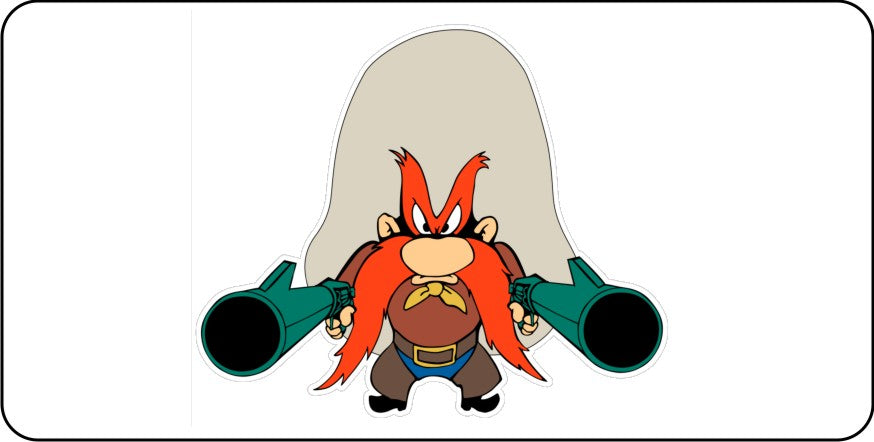 Yosemite Sam Centered #3 Photo License Plate