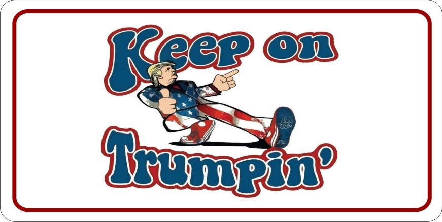 Keep On Trumpin Photo License Plate