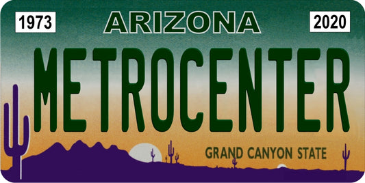 AZ1 MetroCenter In Memoriam Photo License Plate