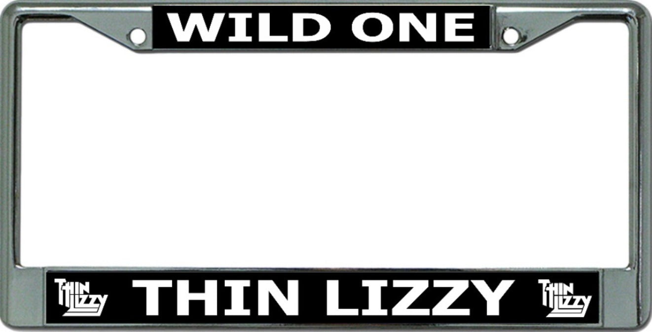 Thin Lizzy Wild One Chrome License Plate Frame