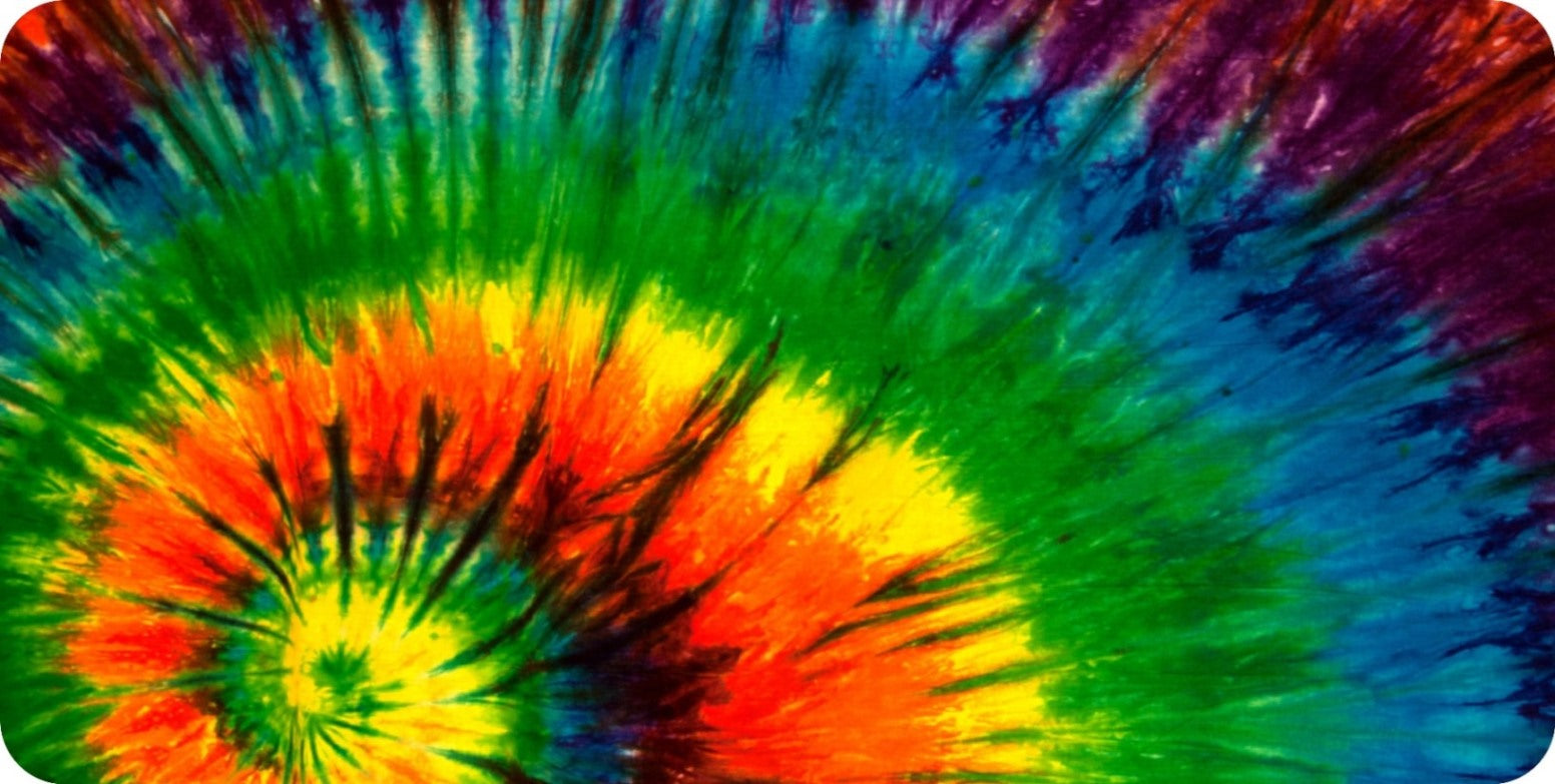 Tie Dye Design Photo License Plate