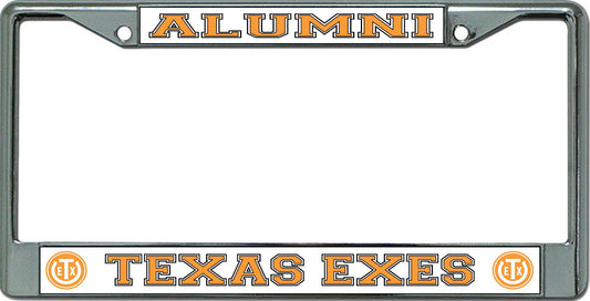 Texas Exes Alumni #2 Chrome License Plate Frame