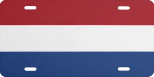 Netherlands Flag Photo License Plate