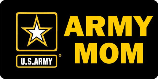 Army Mom Photo License Plate