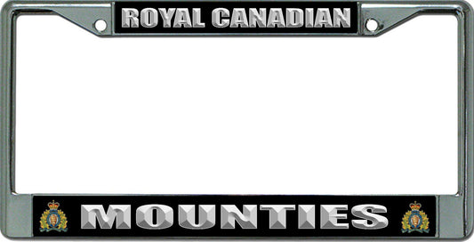 Royal Canadian Mounties Chrome License Plate Frame