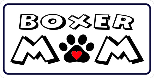 Boxer Mom Photo License Plate