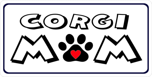 Corgi Mom Photo License Plate