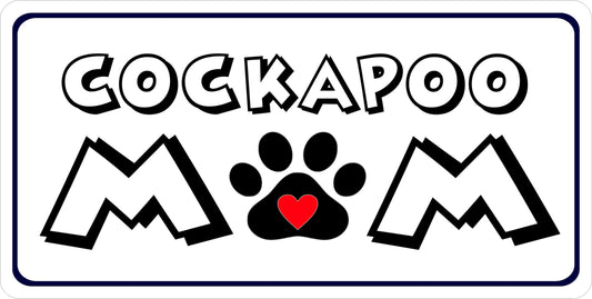 Cockapoo Mom Photo License Plate