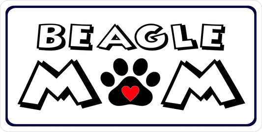 Beagle Mom Photo License Plate