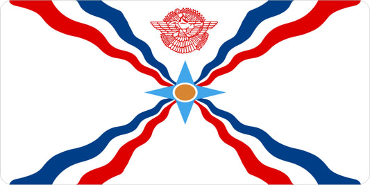 Latin Assyrian Flag Photo License Plate