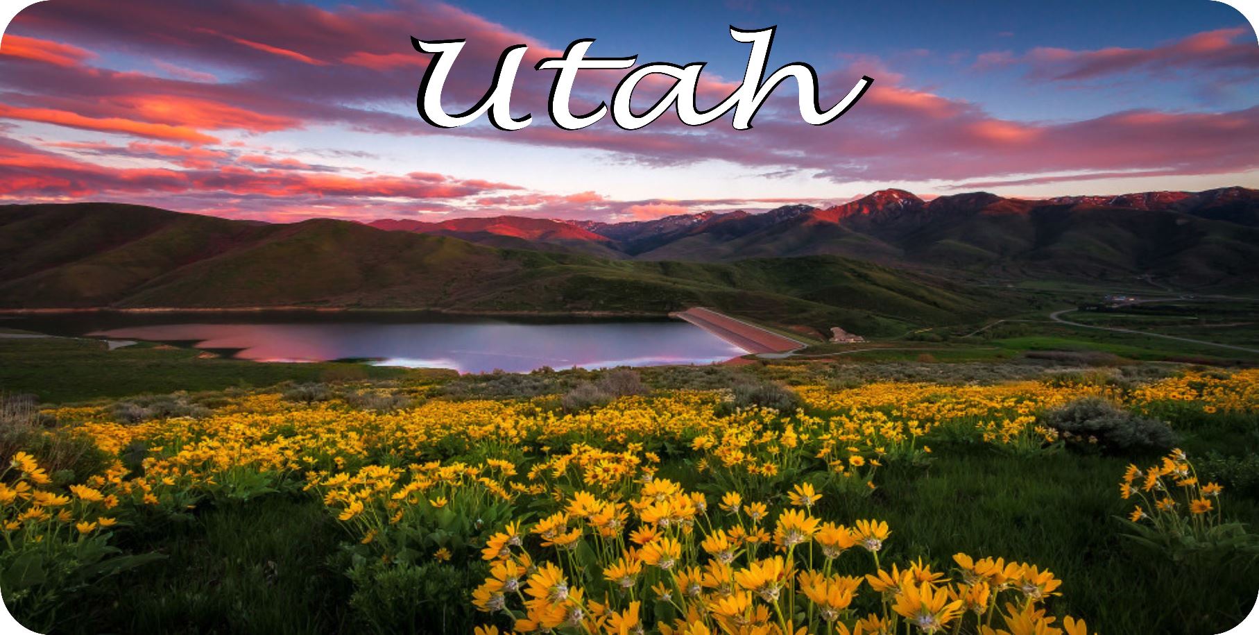 Utah Mountain Scene Photo License Plate – Auto License Plates Frames