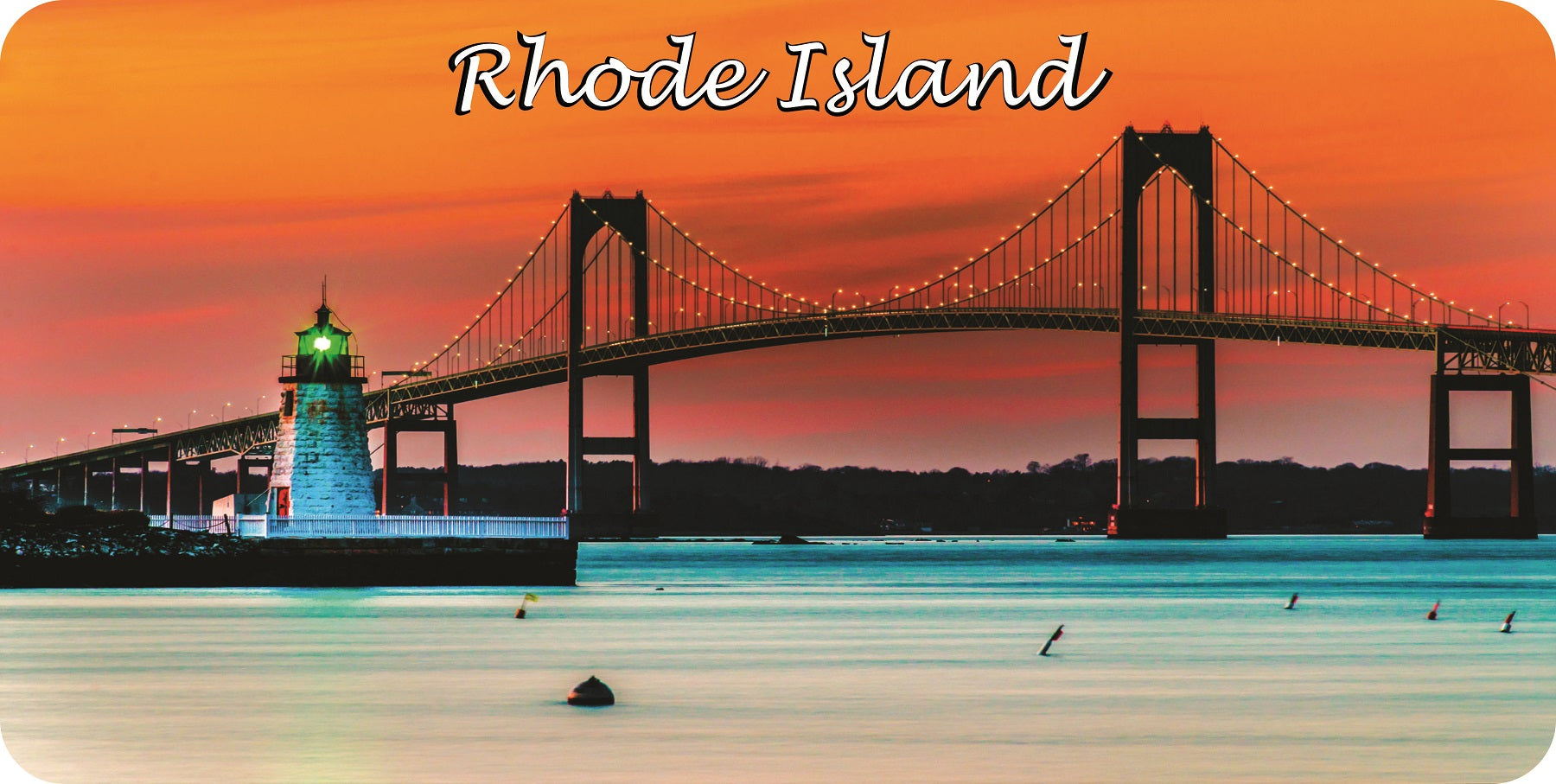 Rhode Island Scenery Photo License Plate