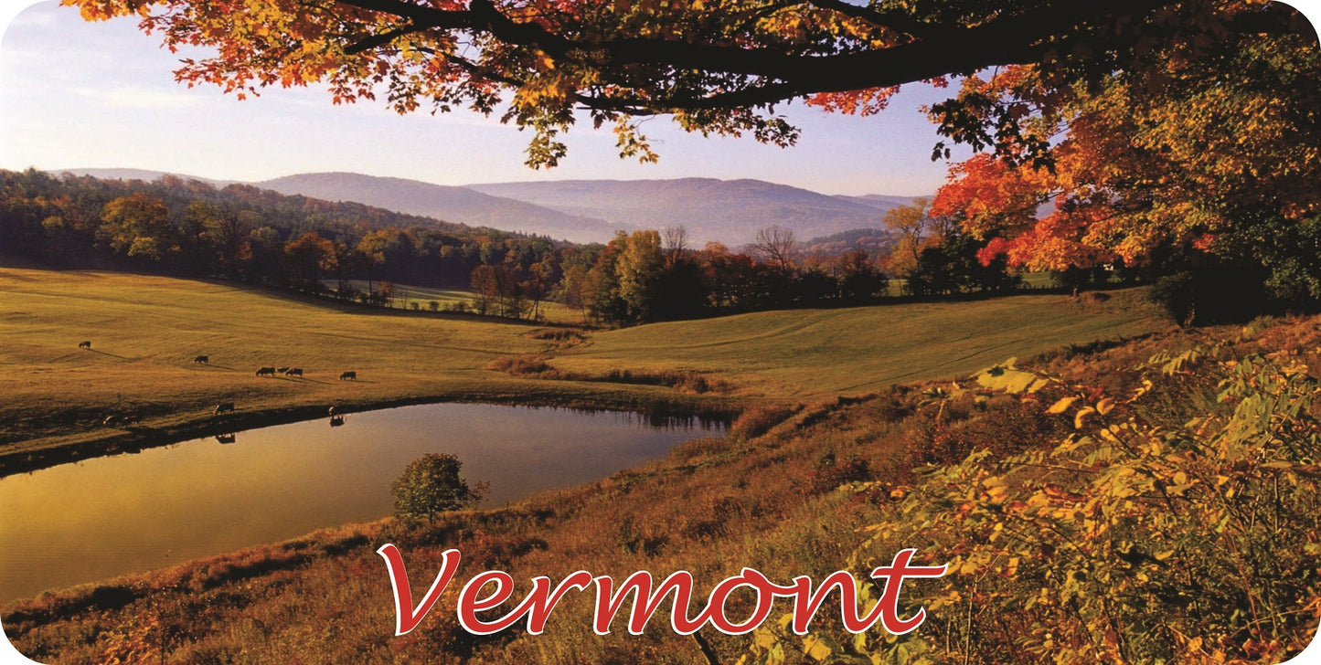 Vermont Scenery Photo License Plate