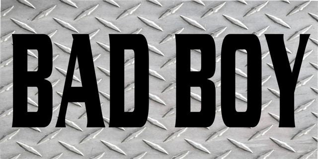 Bad Boy Diamond Plate Photo License Plate