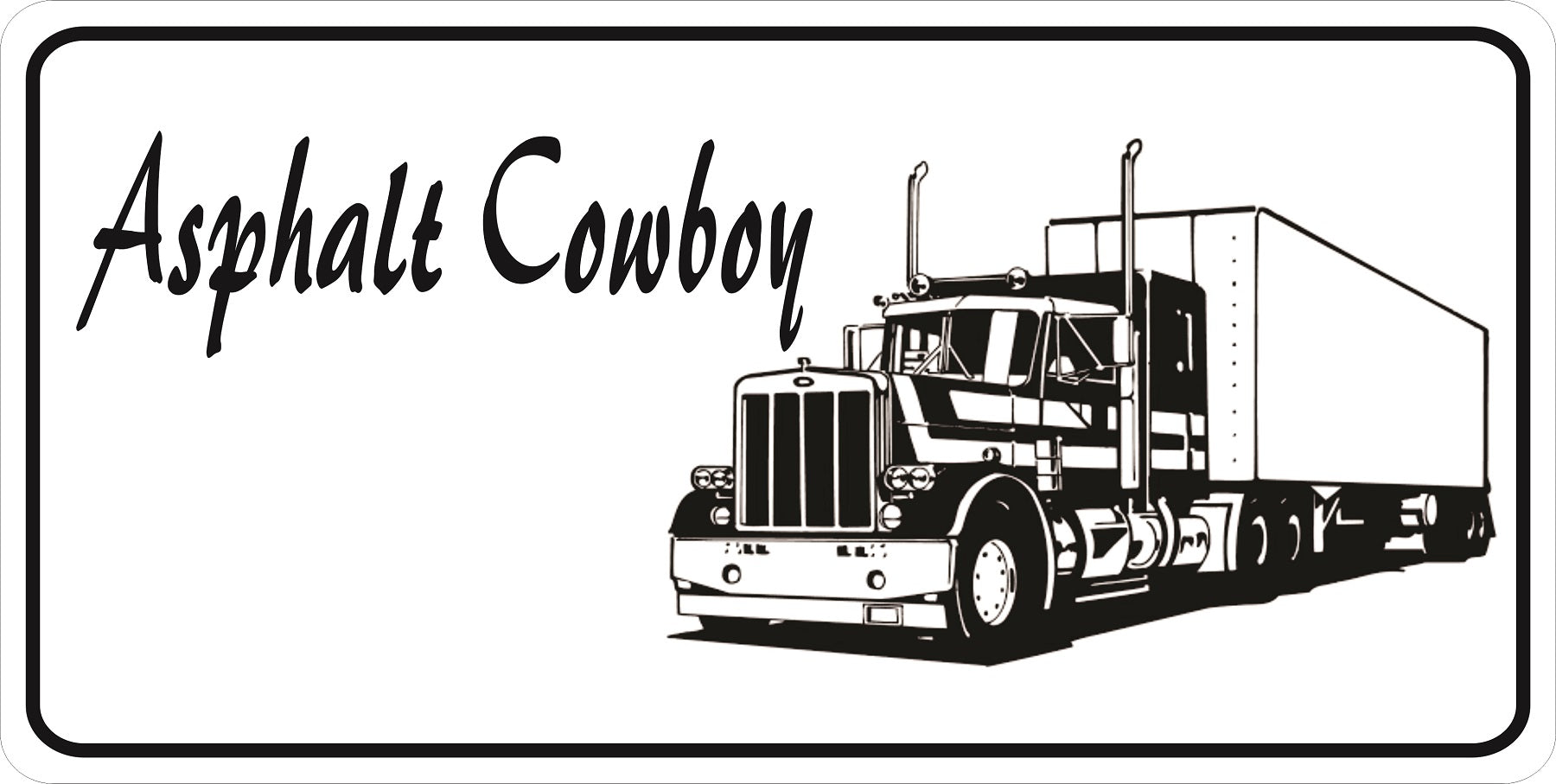 Asphalt Cowboy Photo License Plate – Auto License Plates Frames