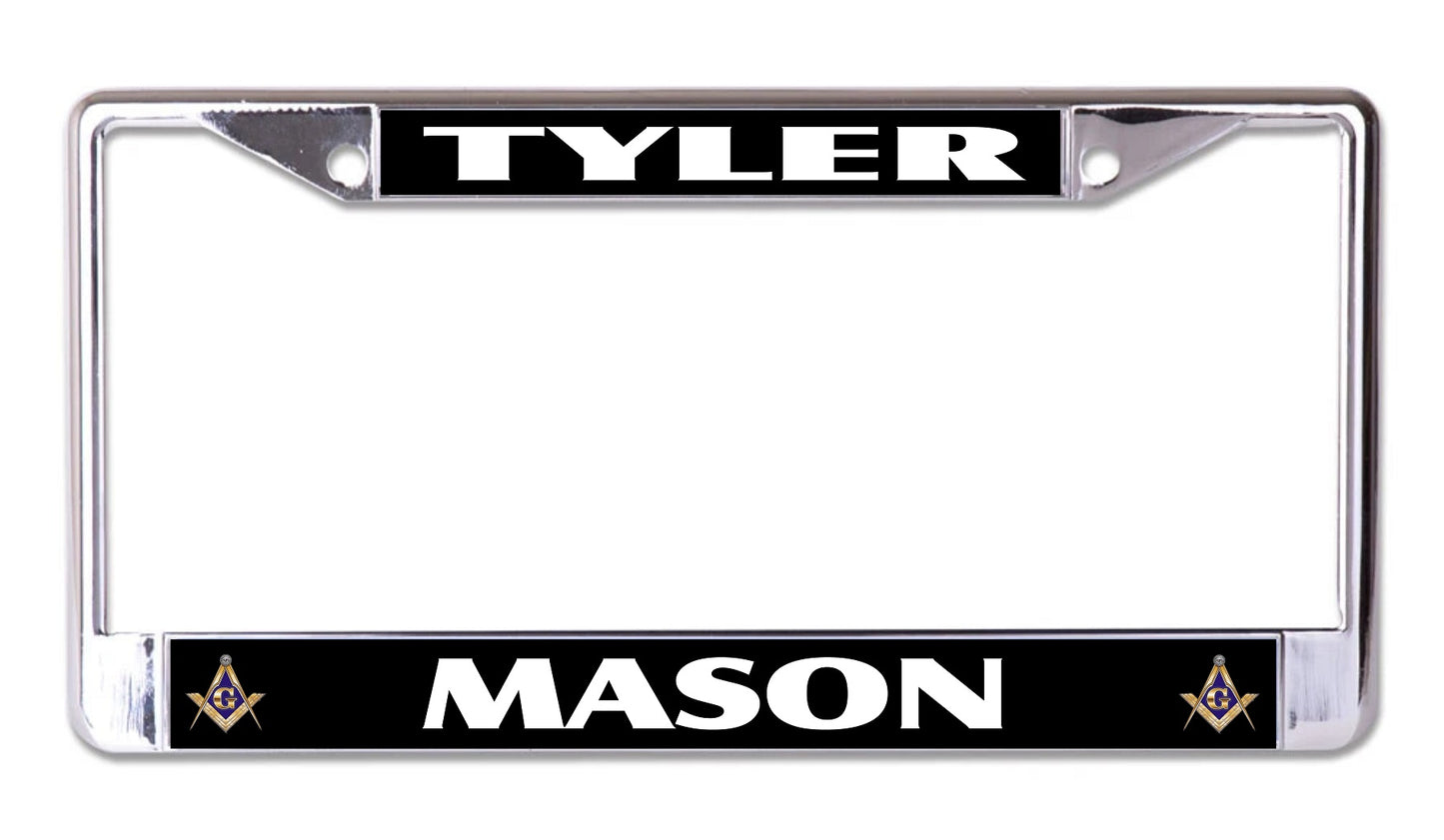 Tyler Mason Chrome License Plate Frame