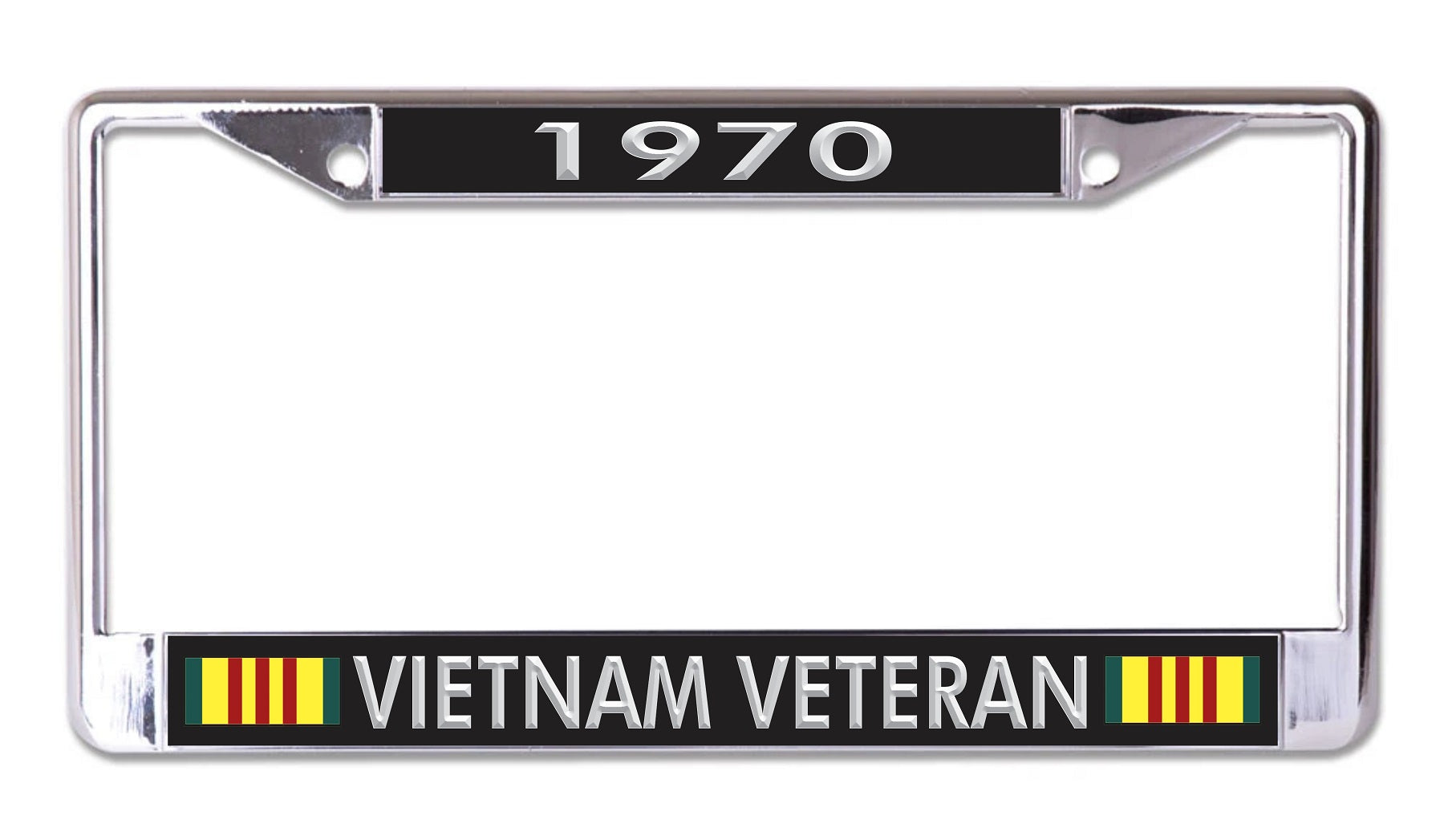 1970 Vietnam Veteran Chrome License Plate Frame