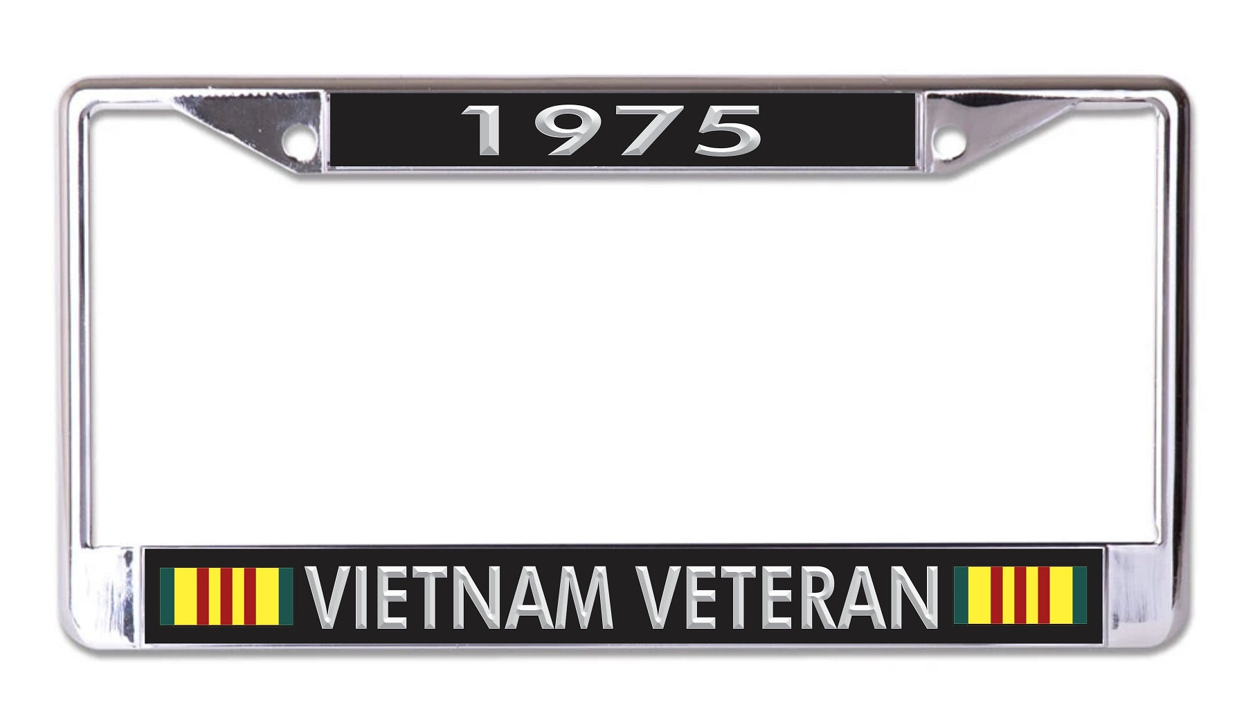 1975 Vietnam Veteran Chrome License Plate Frame