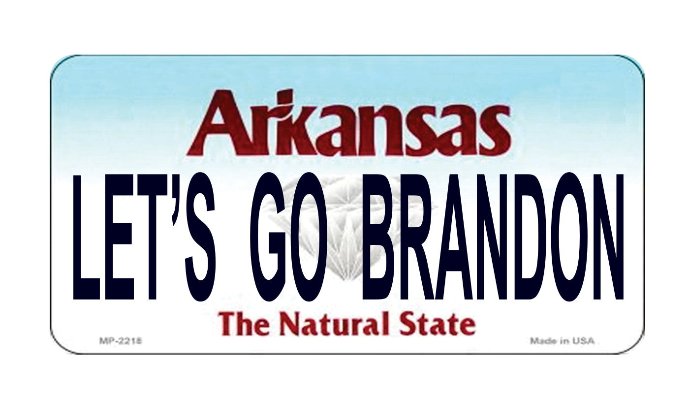 Let's Go Brandon Arkansas Photo License Plate