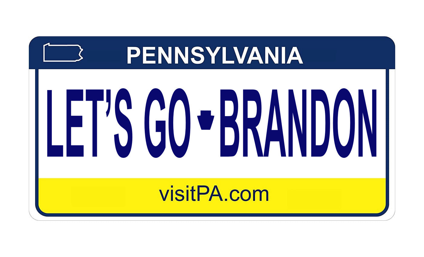 Let's Go Brandon Pennsylvania Photo License Plate