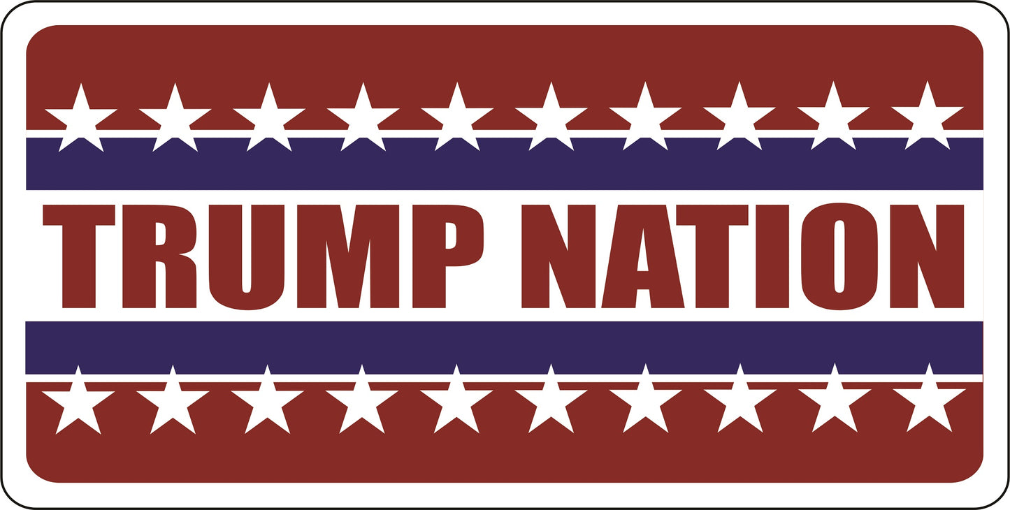 Trump Nation Photo License Plate