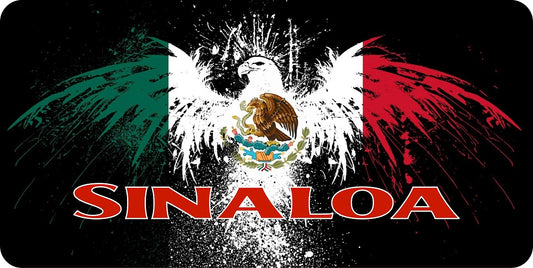 Mexico Sinaloa Eagle Photo License Plate