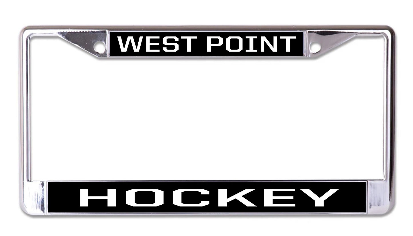 West Point Hockey Chrome License Plate Frame