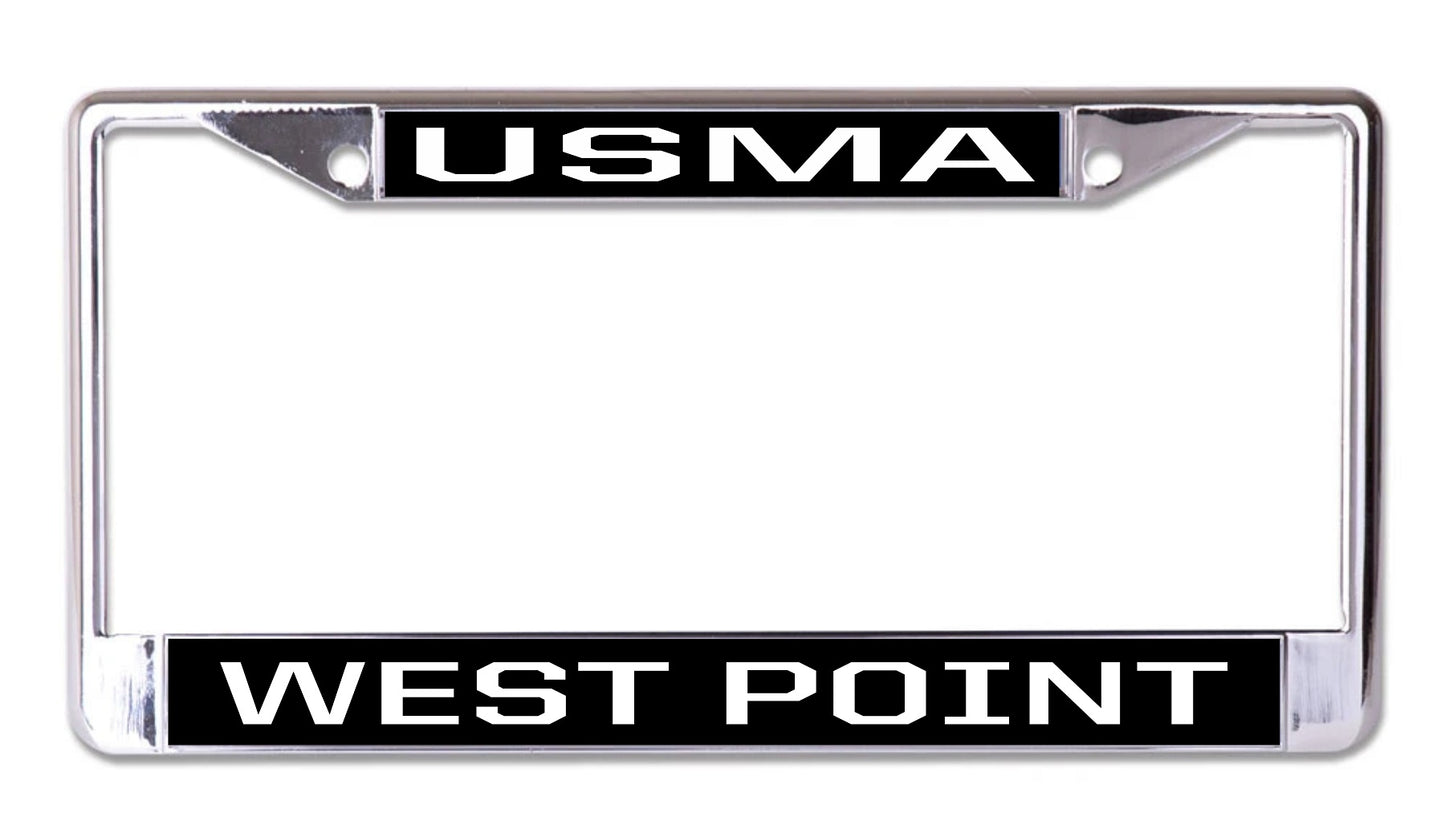 West Point USMA Chrome License Plate Frame