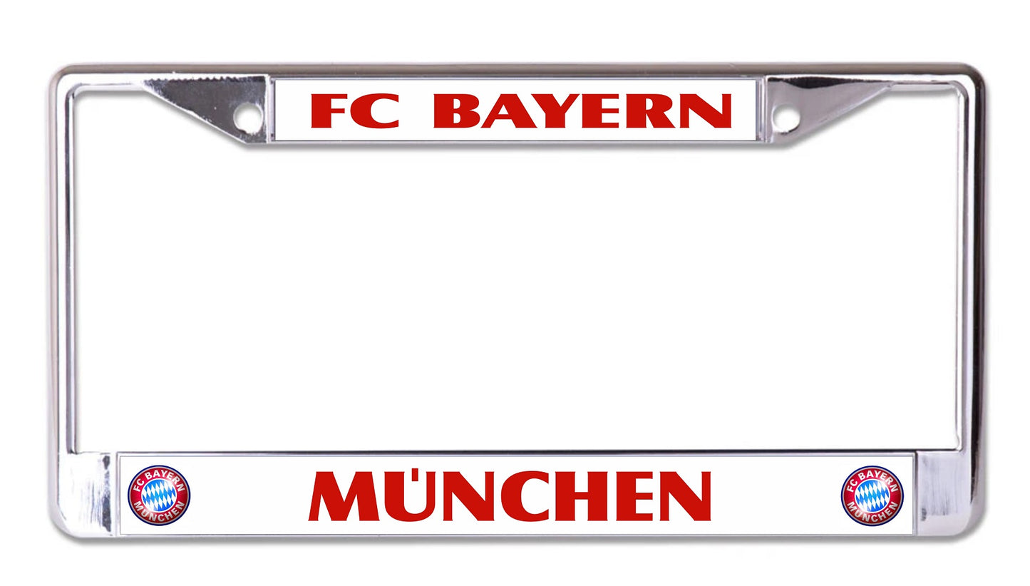 FC Bayern Munchen #2 Chrome License Plate Frame