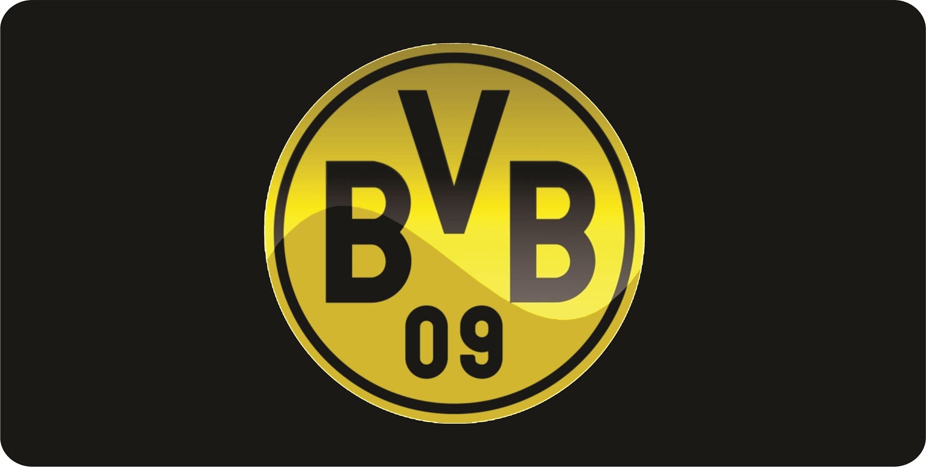 Borussia Dortmund Black Photo License Plate