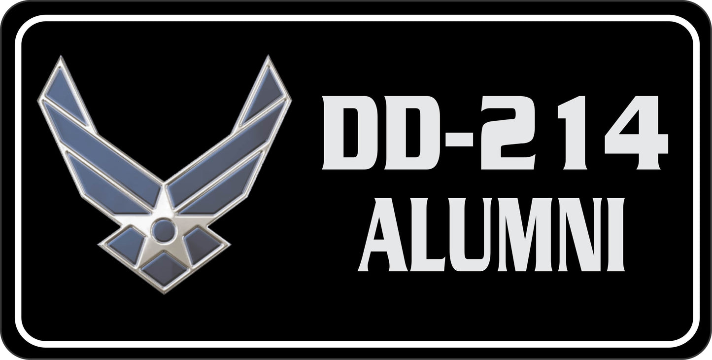 U.S. Air Force DD-214 Alumni Photo License Plate