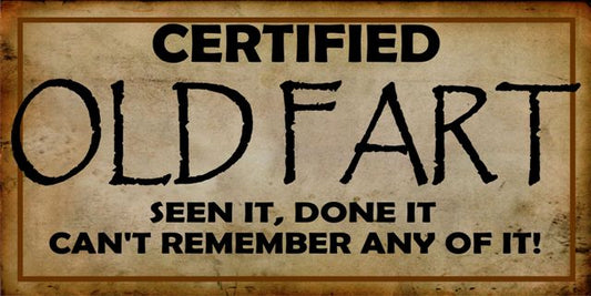 Certified Old Fart Photo License Plate