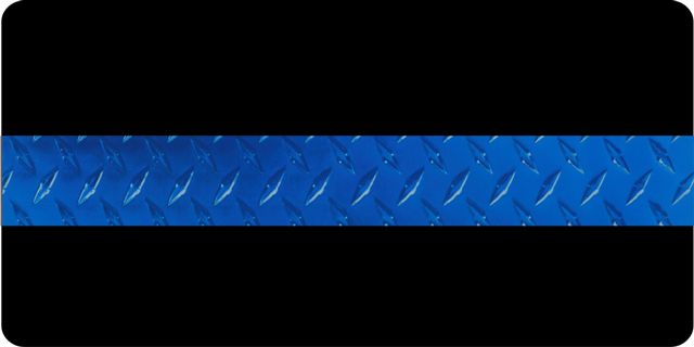 Police Thin Blue Line Photo License Plate