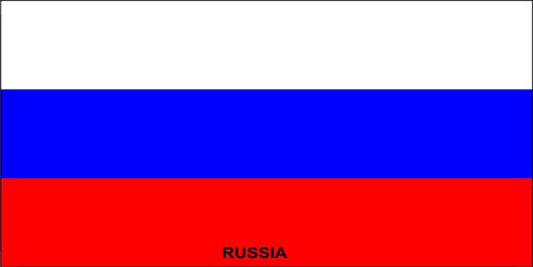 Russia Flag Photo License Plate