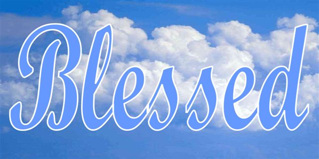 Blessed on clouds Photo License Plate