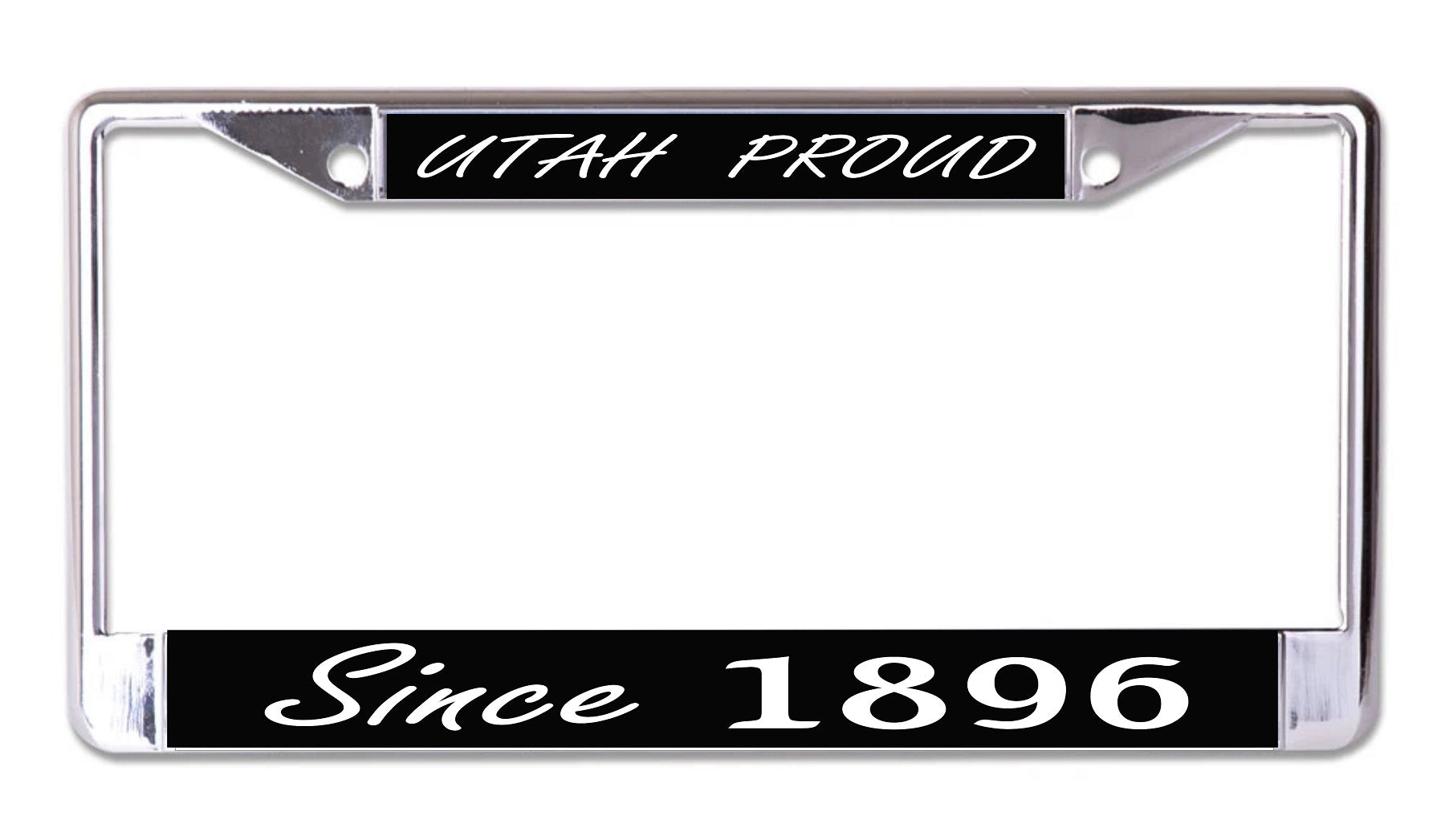 Utah Proud Since 1896 Chrome License Plate Frame