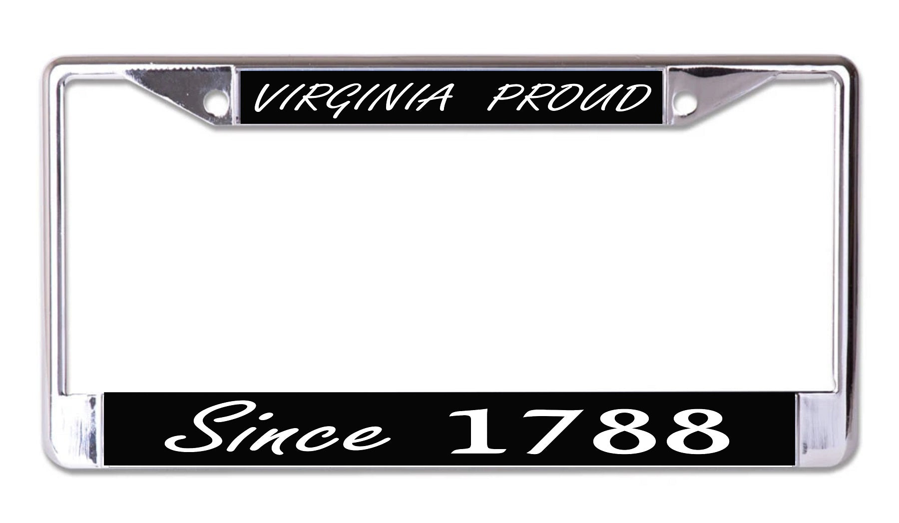 Virginia Proud Since 1788 Chrome License Plate Frame