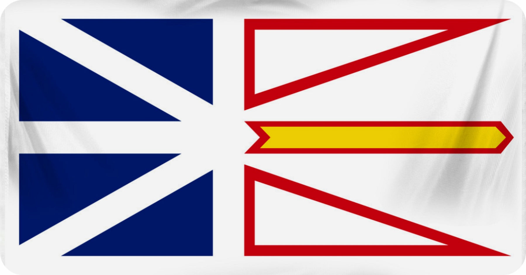 Newfoundland Flag Photo License Plate