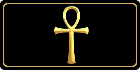 Ankh Key to Eternal Life Photo License Plate