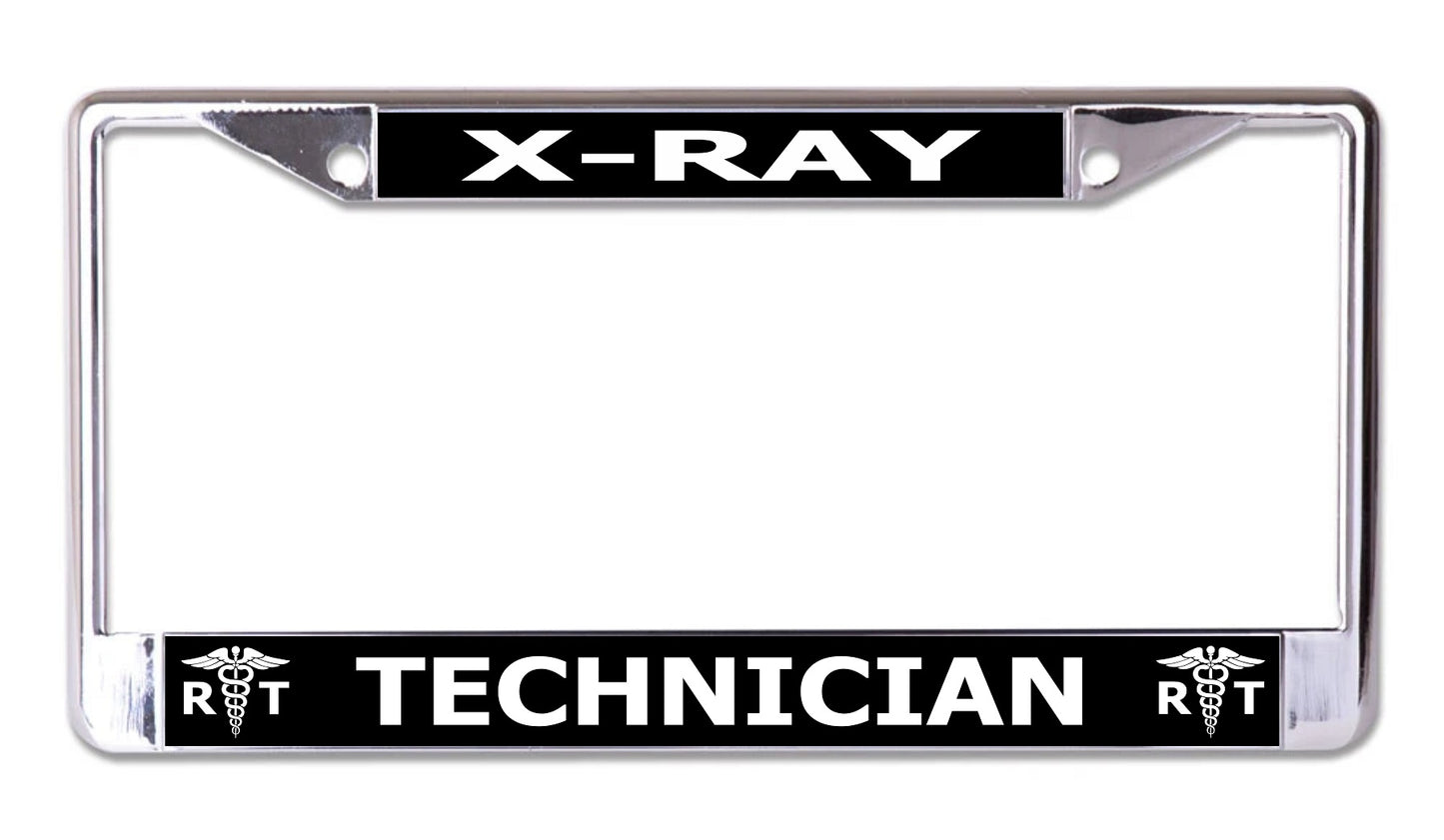 X-ray Technician Chrome License Plate Frame